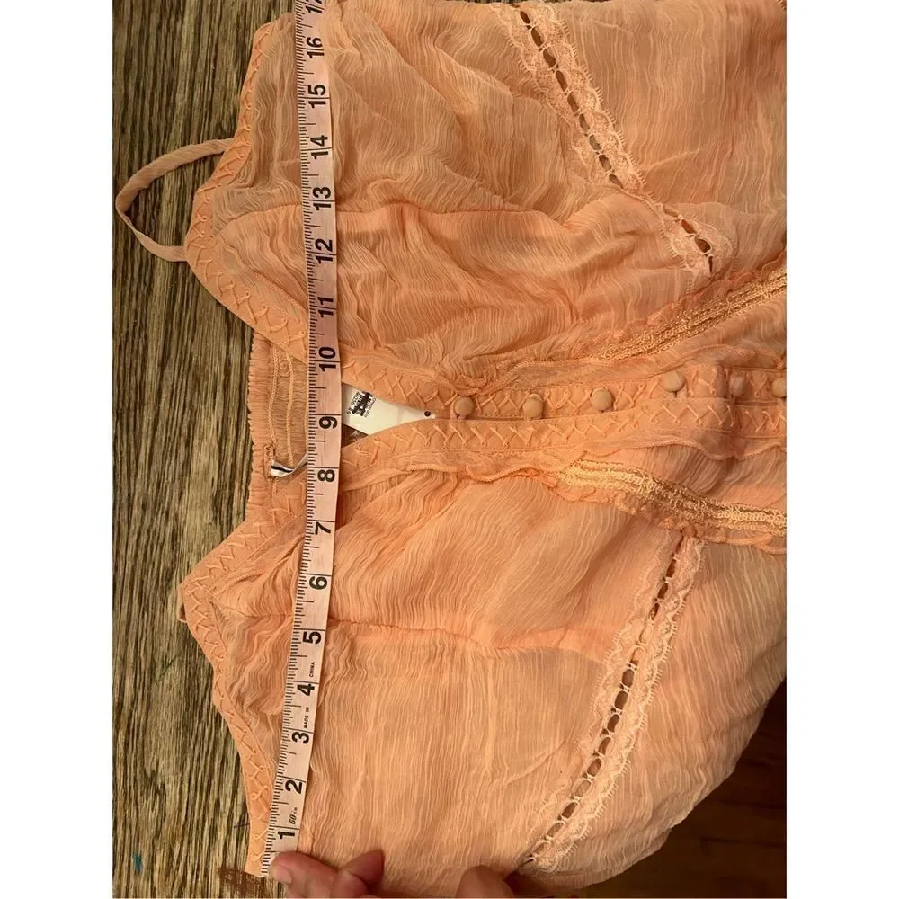 Free People Tops Free People Leah Chiffon Tunic size m